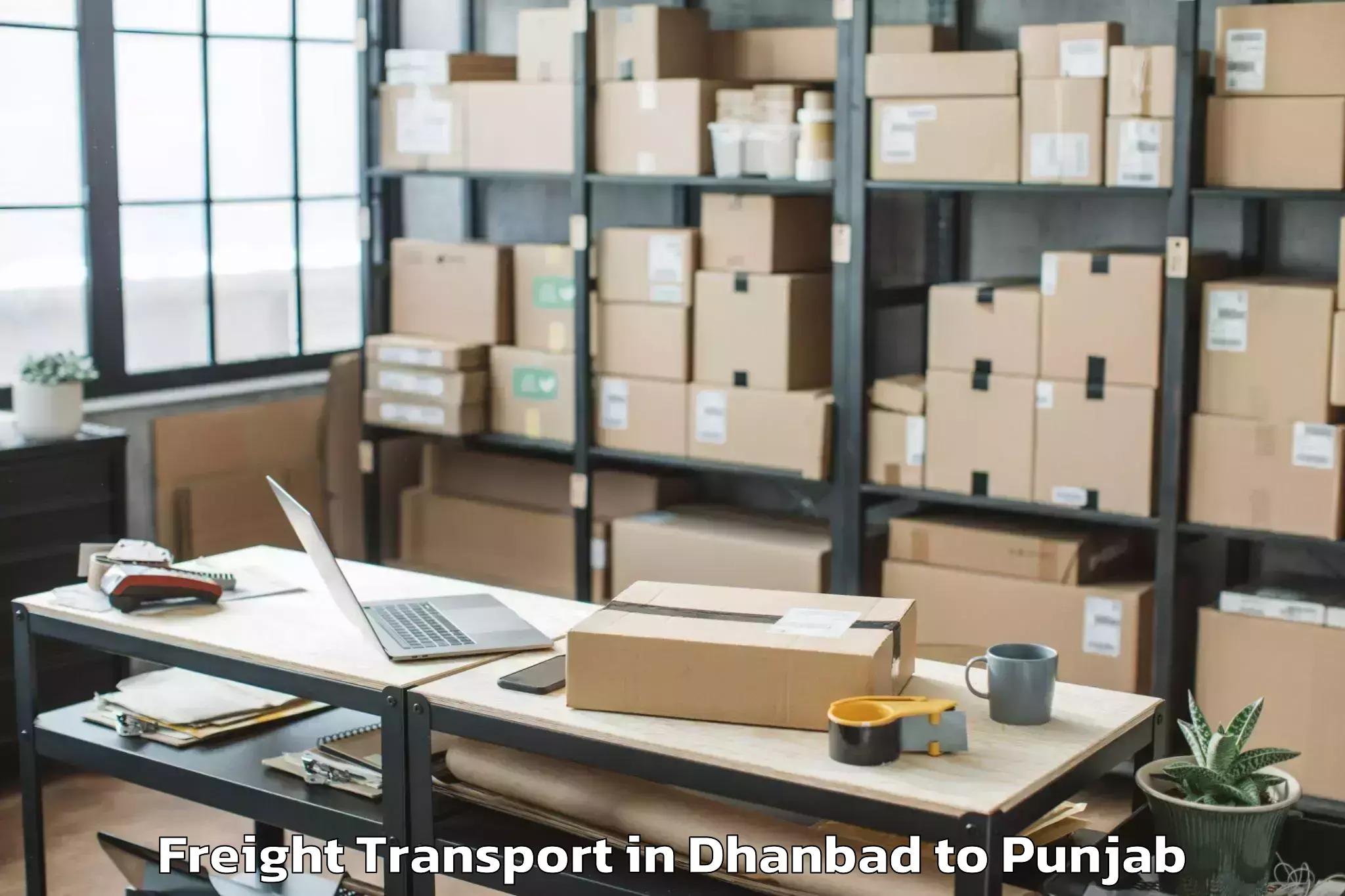 Trusted Dhanbad to Jang Freight Transport